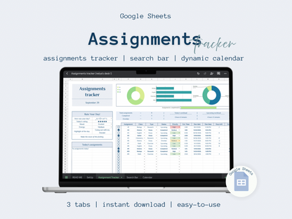 Assignments tracker | Google Sheets