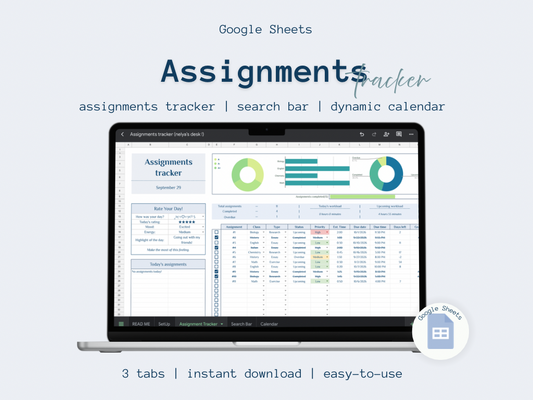 Assignments tracker | Google Sheets