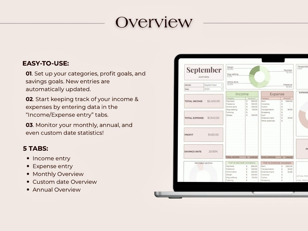 The Desk Essentials | Google Sheets