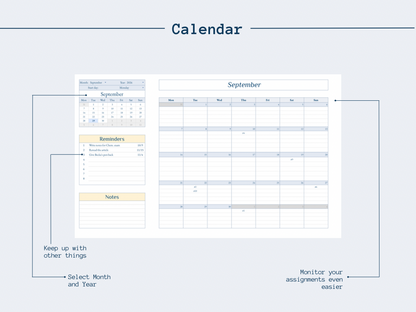 Assignments tracker | Google Sheets